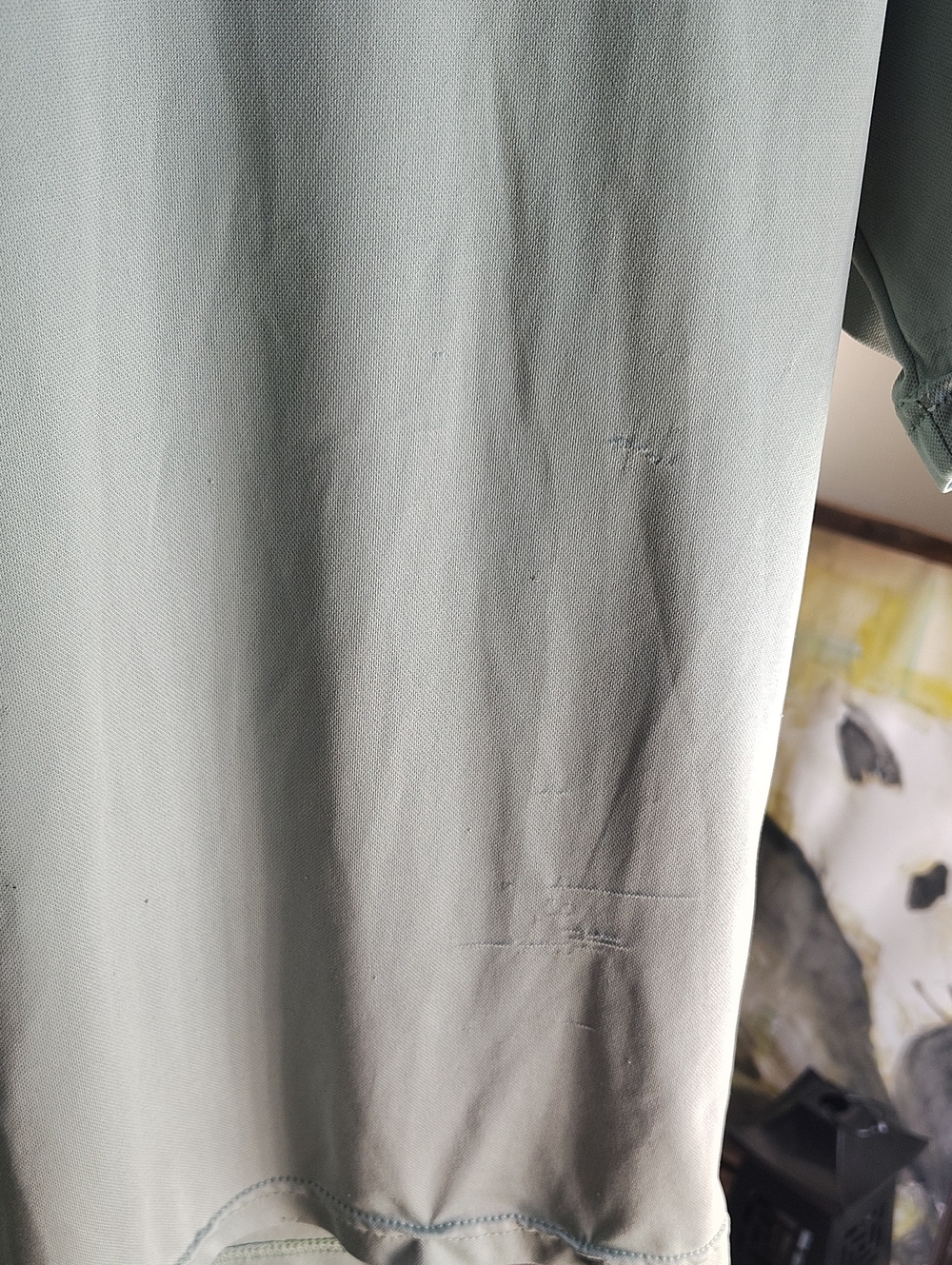 Vintage Nike Men’s Sage Green V-Neck Soccer Shirt - Picture 2 of 5